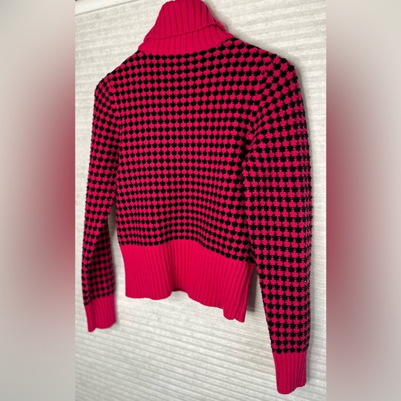 Vintage 90’s Liz Claiborne Chunky Cable Knit Turtleneck Sweater Size S - Picture 9 of 13